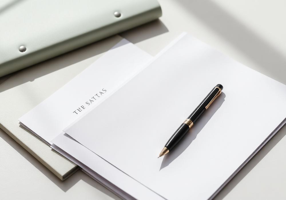 Documents professionnels soigneusement préparés sur un bureau lumineux